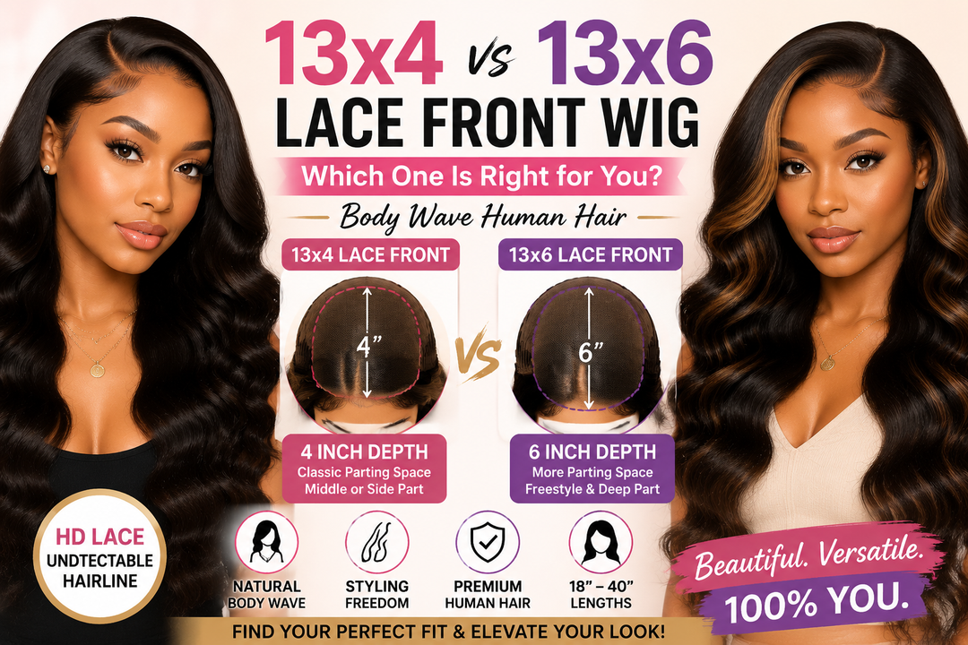 13x4 VS 13x6 Lace Front Wig, Which Is Better?