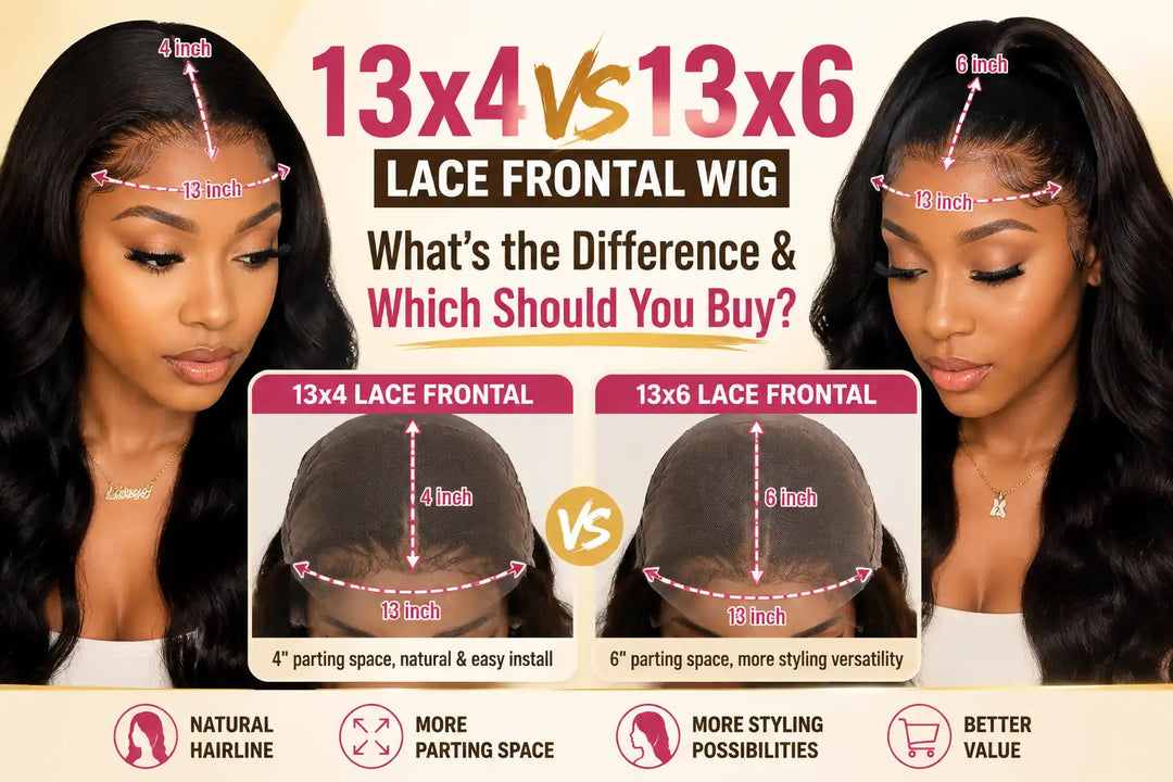 13x4 Lace Frontal vs. 13x6 Lace Frontal: What's the Difference