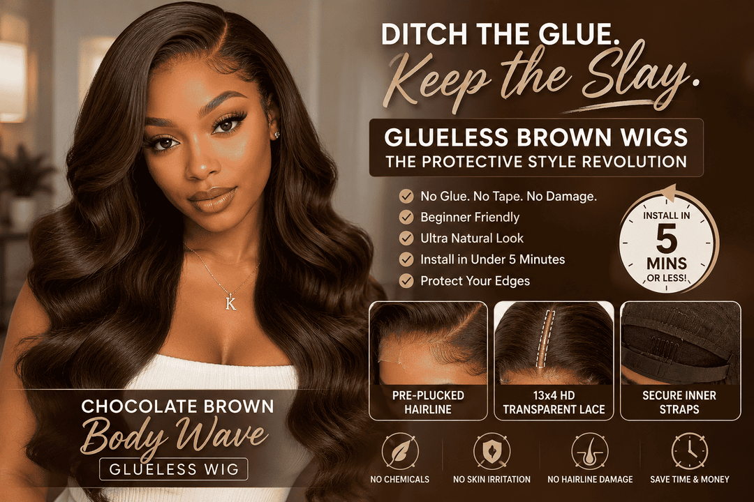 Tired of Lace Glue? The Ultimate 5-Minute Routine for Glueless Wigs