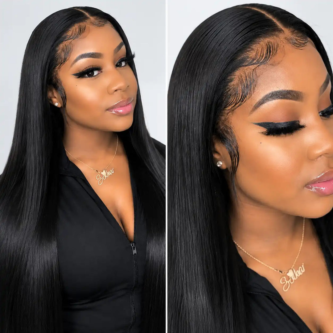 13X4 13X6 STRAIGHT LACE FRONT WIGS PRE PLUCKED WITH BABY HAIR 