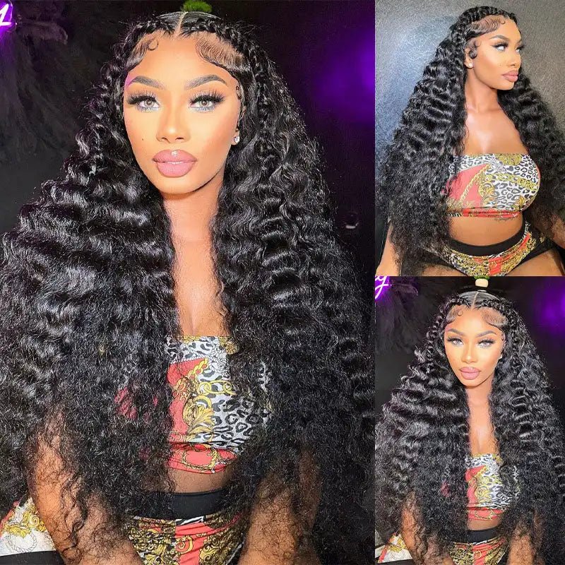 13x4 loose deep wave wig 180 density
