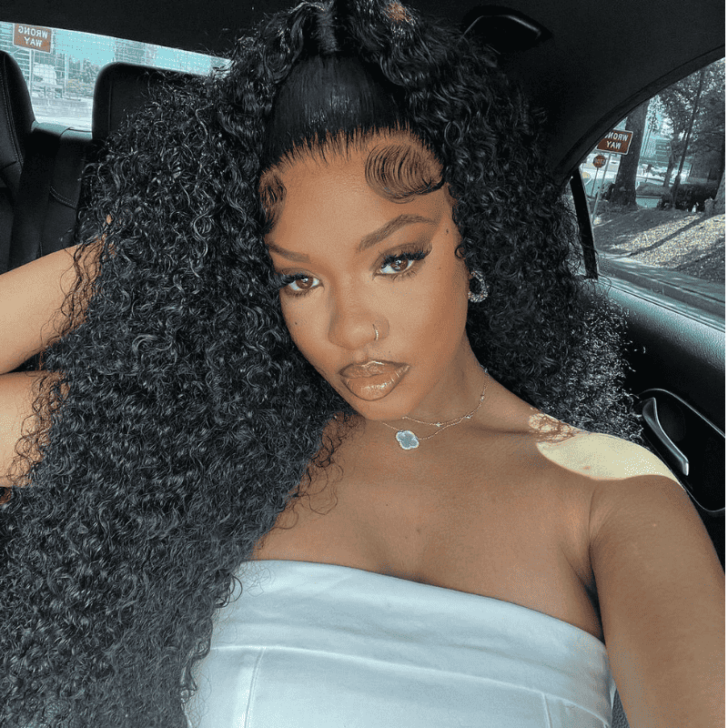 13x4 4x4 HD lace front Kinky Curly wig, natural human hair for black women