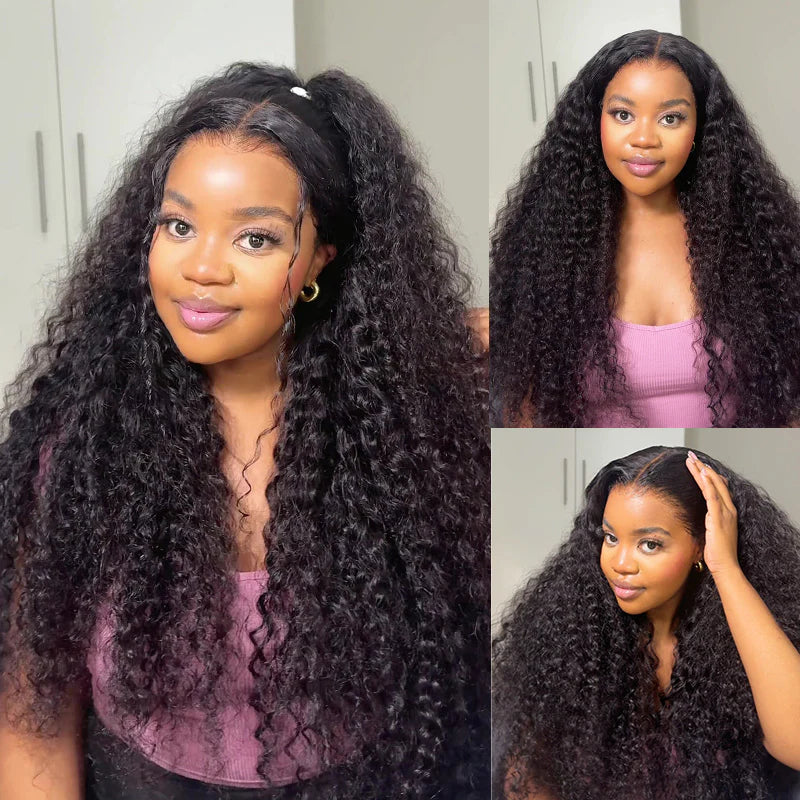 13x4 HD Lace Frontal GLUELESS WATER WAVE LACE FRONT WIG