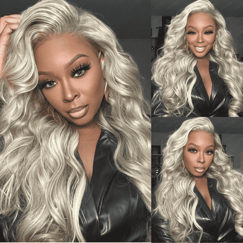 13x4 HD lace front Straight and Body Wave wig, Balayage Blonde Highlights