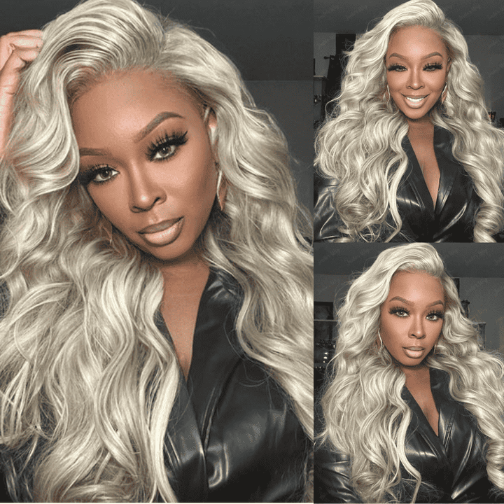 13x4 HD lace front Straight and Body Wave wig, Balayage Blonde Highlights