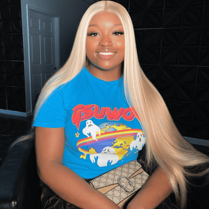 13x4 HD lace front wig, 250% 300% density, 613 Blonde Platinum Highlights