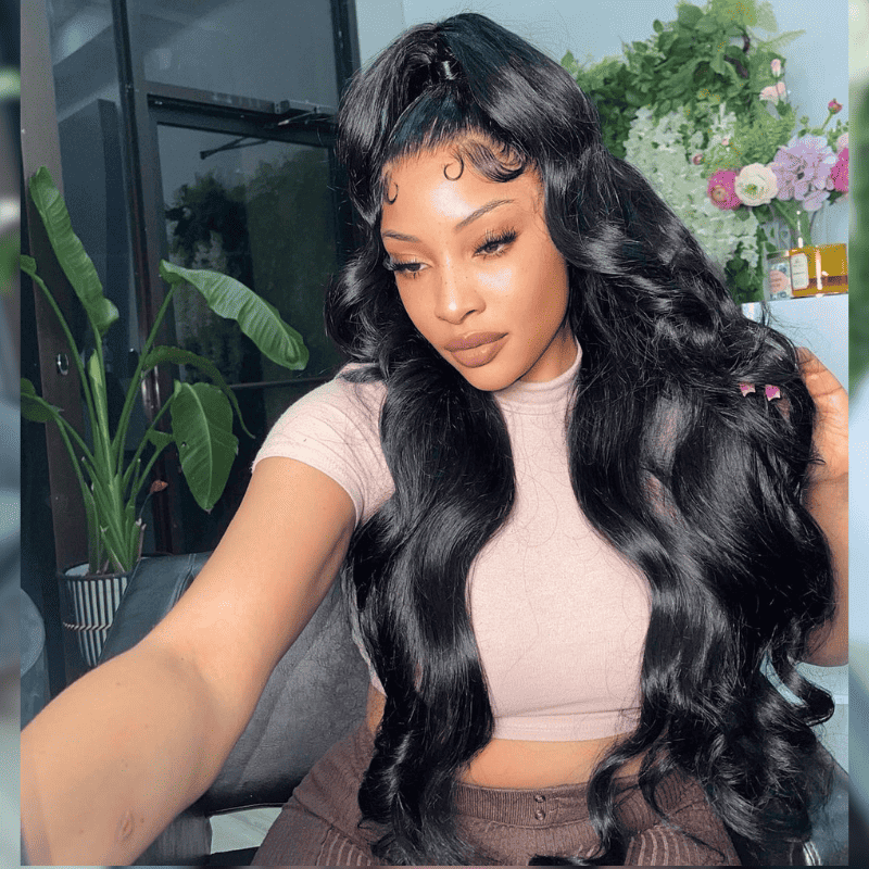 13x4 HD transparent lace front wig, Pre-Everything, Body Wave