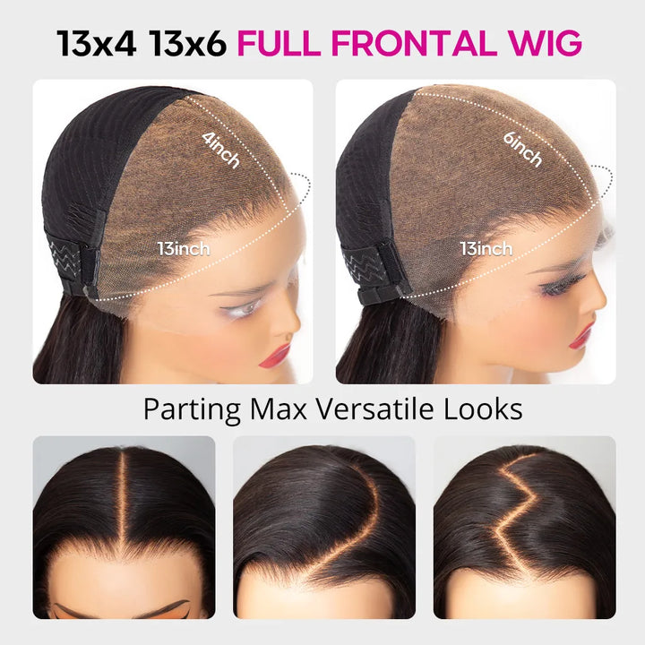 13x4 Lace Front Wig vs 13X6 Lace Frontal Wig