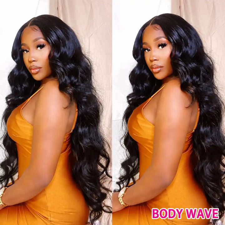 13x4 body wave  lace front human hair wig 32-38 inch 200% 250% density 2