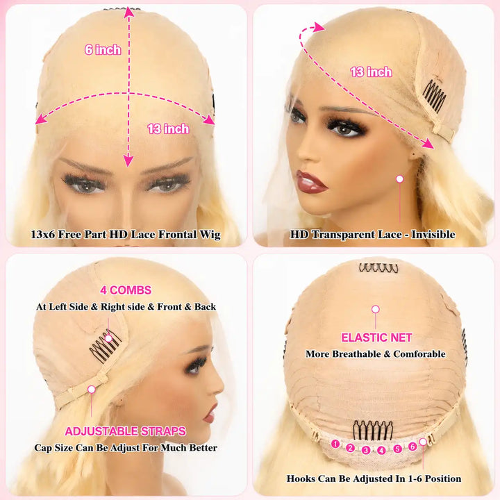 13x6 613 Lace Front Wig