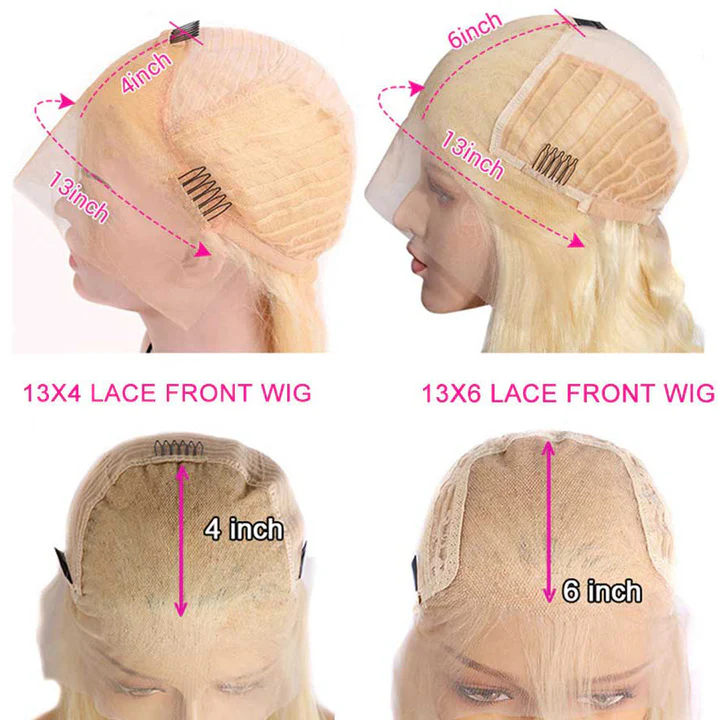 Aliglossy Balayage Blonde Highlight Body Wave 13x6 HD Lace Front Wig Human Hair 180 Density
