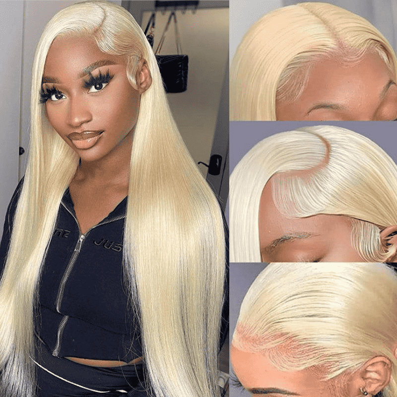180% Density 613 Blonde 13x4 HD lace front human hair wig