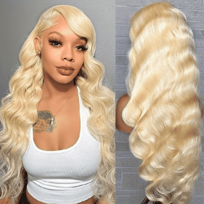 180% high density 613 Blonde wig, 13x4 HD lace front