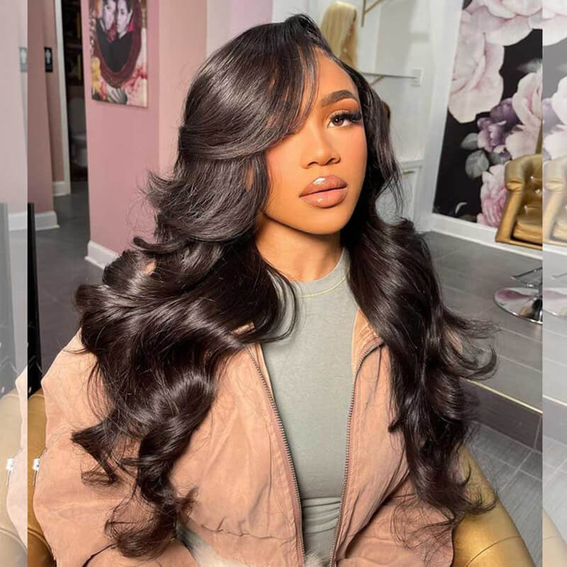 200% 250% Density 13x6 HD lace front Body Wave wig