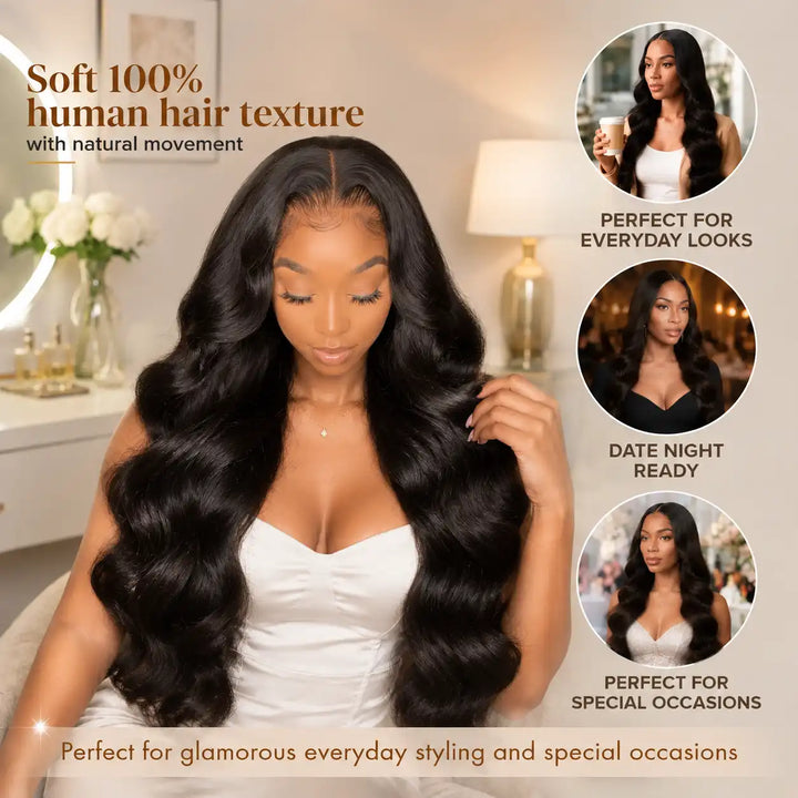 21-21.5 INCH SMALL CAP SIZE BODY WAVE HUMAN HAIR WIGS FOR SMALL HEADS