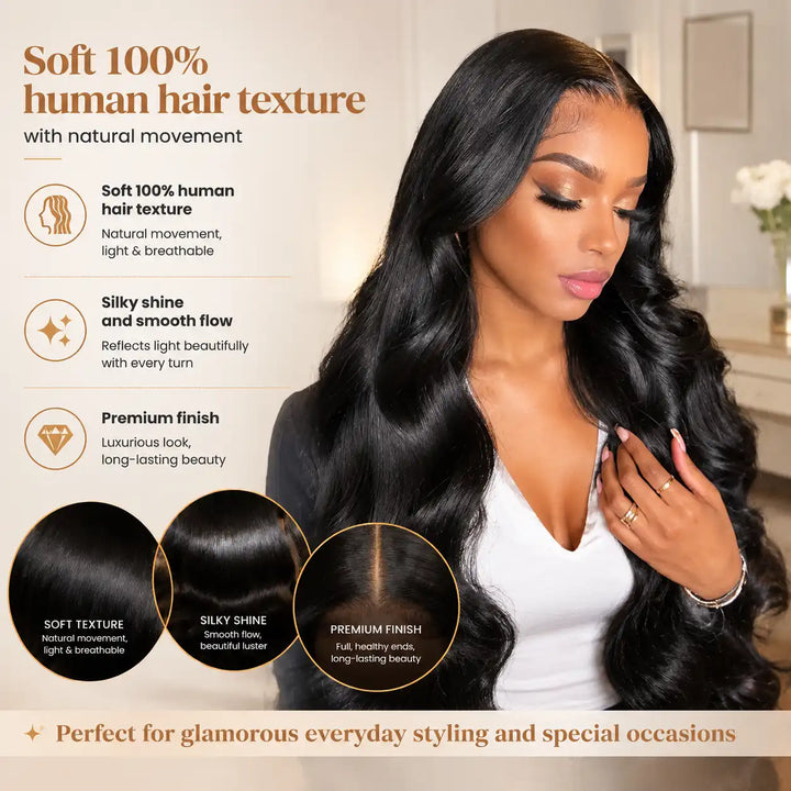 21-21.5 INCH SMALL CAP WIG BODY WAVE LACE FRONT HUMAN HAIR WIGS FOR SMALL HEADS