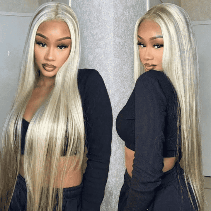 250% Density Balayage Blonde Highlights 13x4 lace front wig
