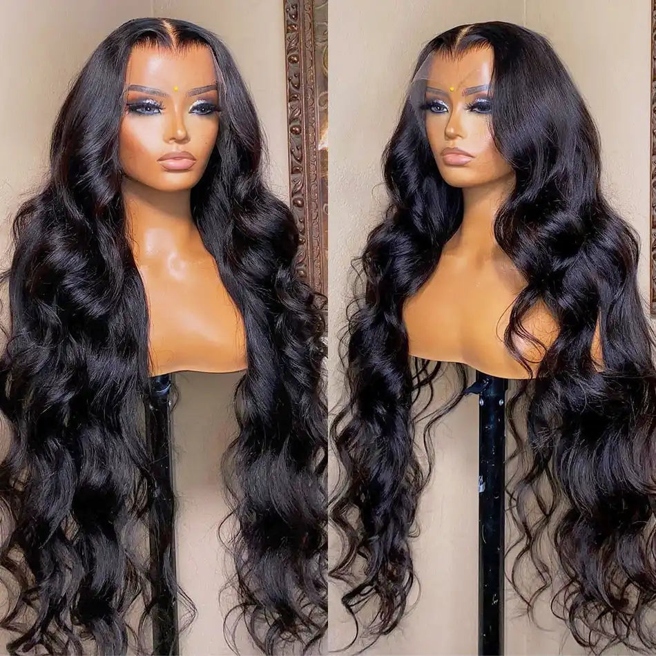 30 32 34 36 38 Inch 13x4 Body Wave HD Lace Front Wig 250% Density Wet And Wavy Virgin Brazilian Hair