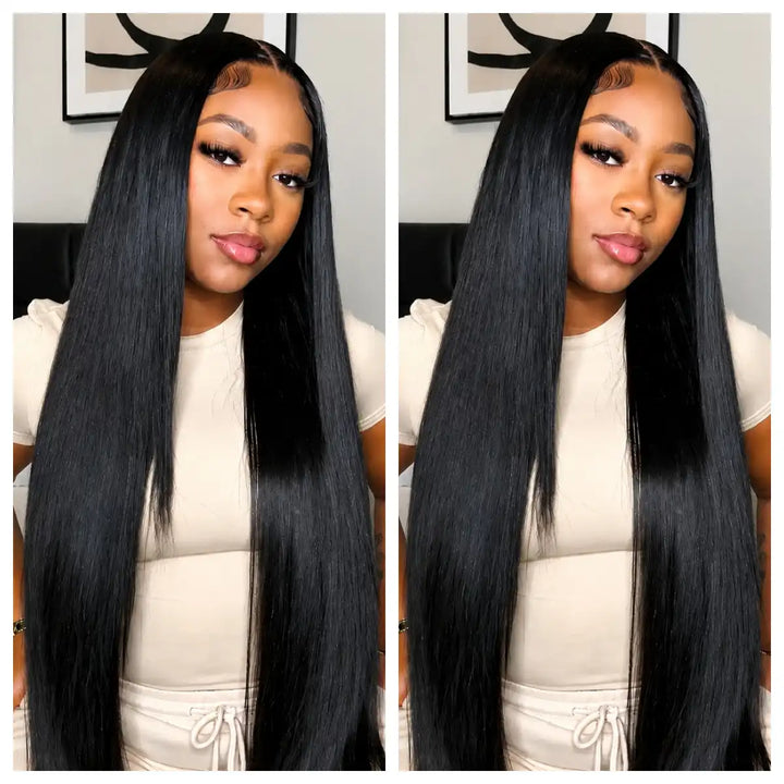 30 32 34 36 38 Inch Bussdown 200% 250% High Density Extra Long 13x4 Lace Front Human Hair Wig