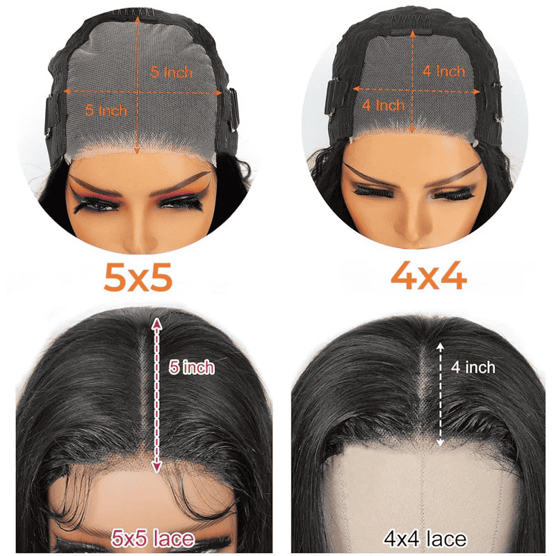 4x4 5x5 lace closure wig