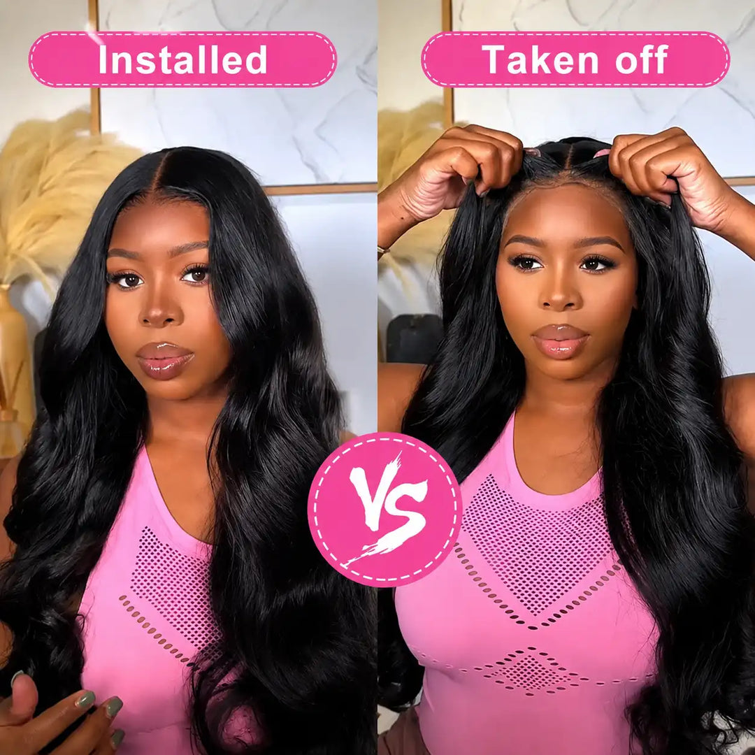 5x5 HD Lace Closure Glueless Body Wave Human Hair Wig