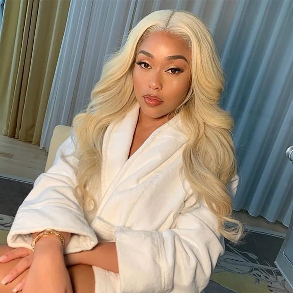 613 Blonde Body Wave 13x4 HD lace front wig, 180% density