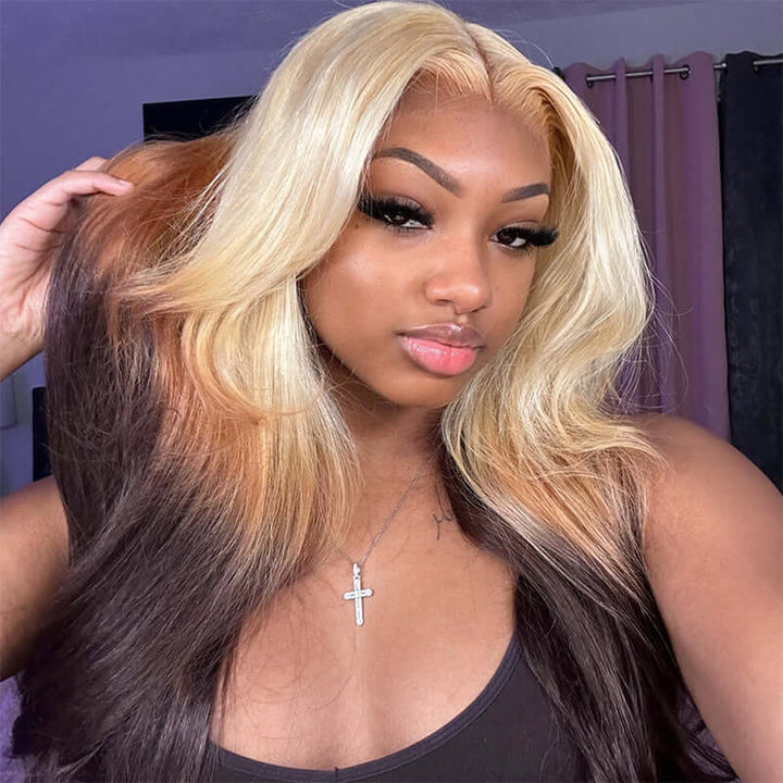 613 Blonde Lace Front Wig Natural Body Wave Texture HD Lace