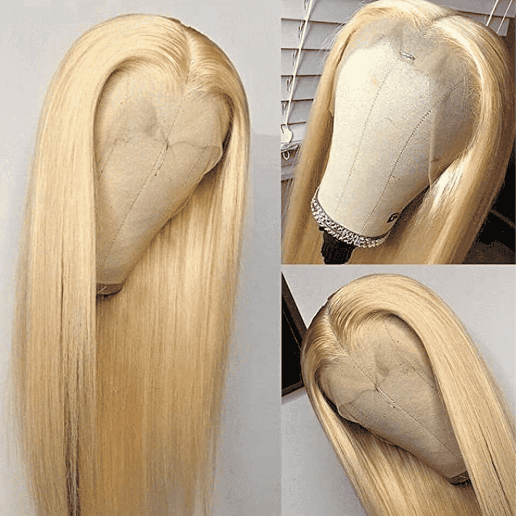 ALIGLOSSY 13 By 6 613 Blonde Straight/Body Wave Lace Front Wig 30 inch Buss Down HD Transparent Lace Frontal Human Hair Wigs