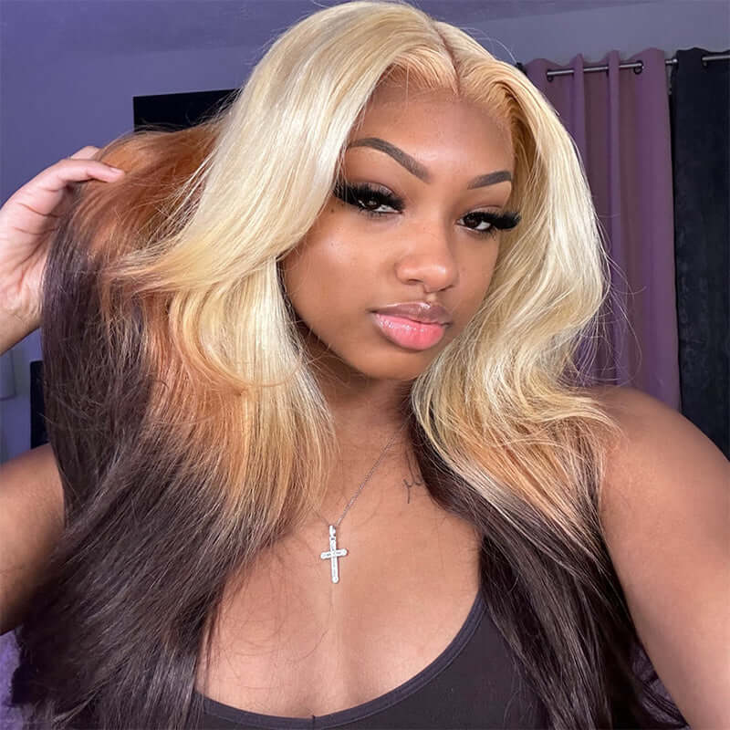 3 tone ombre human hair wig shop