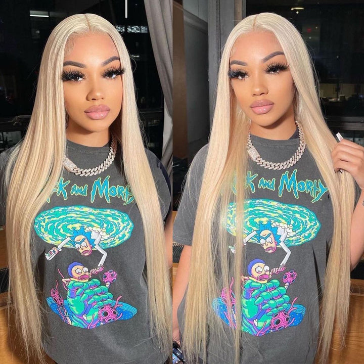 Aliglossy Hair Blonde Straight Lace Wig