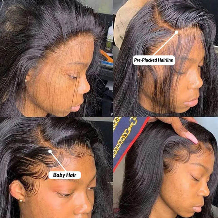 Body Wave 13x4 HD lace front wig, 180% density