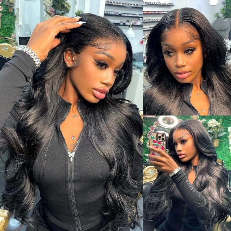 Easy to install 180% density body wave glueless lace wig with pre-cut lace