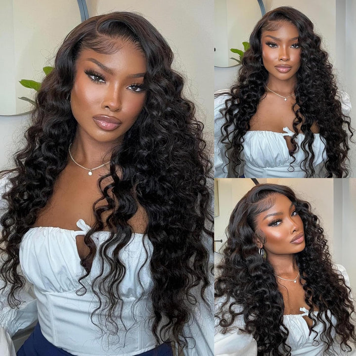 Full and thick 180% density loose wave virgin hair wig by ALIGLOSSY