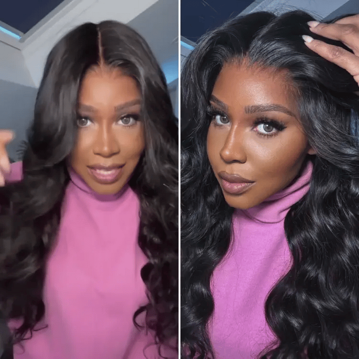 Glueless Body Wave Human Hair Wig 5x5 HD Lace Closure Pre Cut Lace