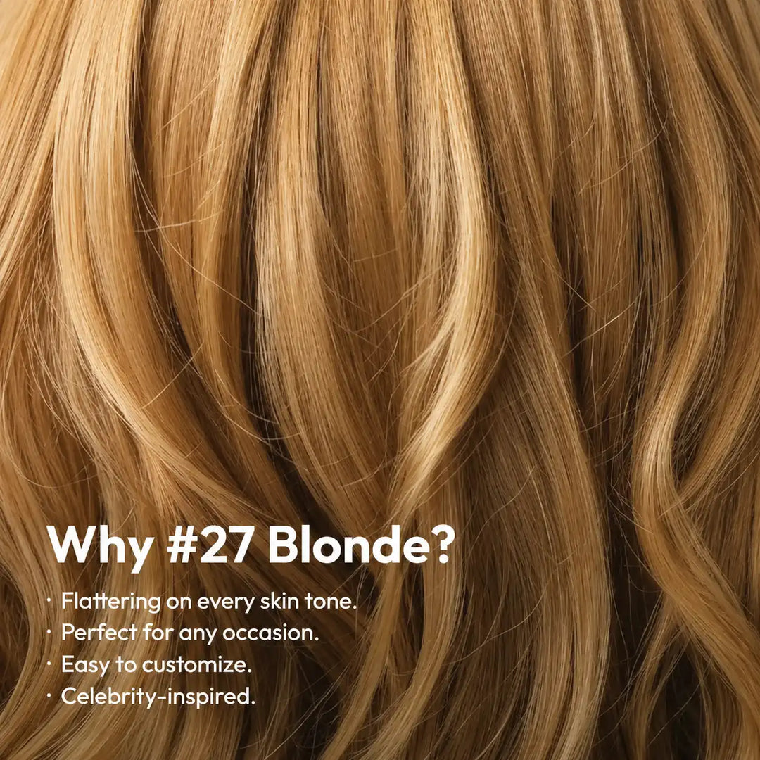 HONEY BLONDE STRAIGHT LACE FRONT WIG Brazilian Virgin Human Hair