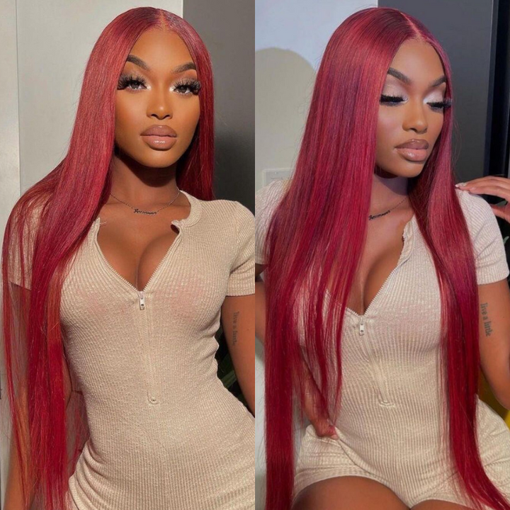Highlight straight human hair wig 250 density