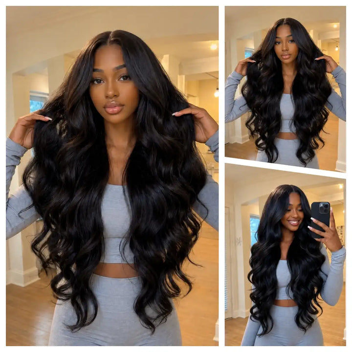 Large Cap Size 13x4 Lace Front Wig for Big Head Women Body Wave Human Hair Wig