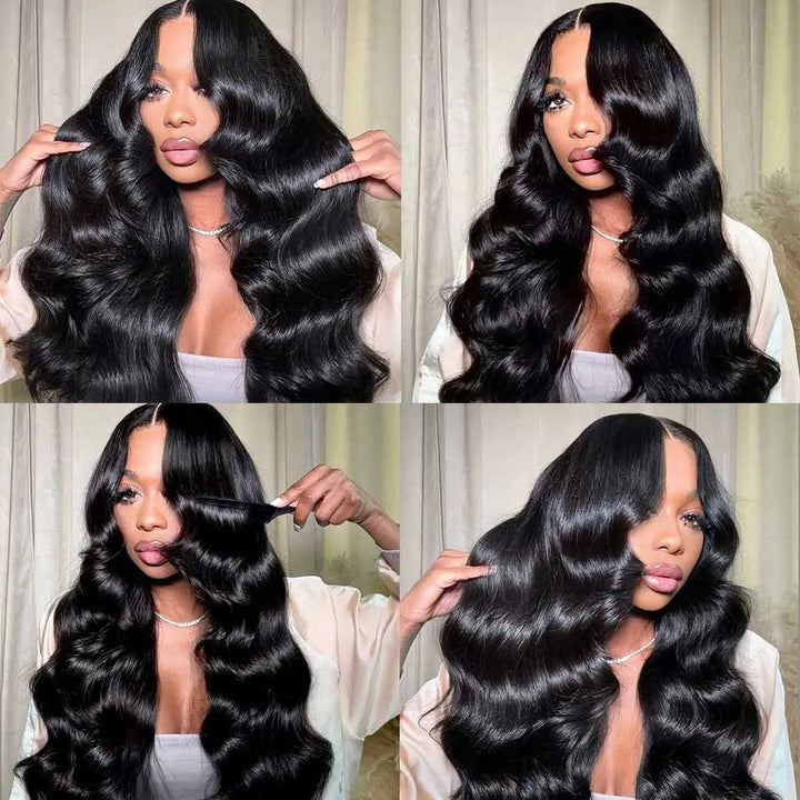 Natural looking 13x4 HD lace frontal wig, Body Wave human hair