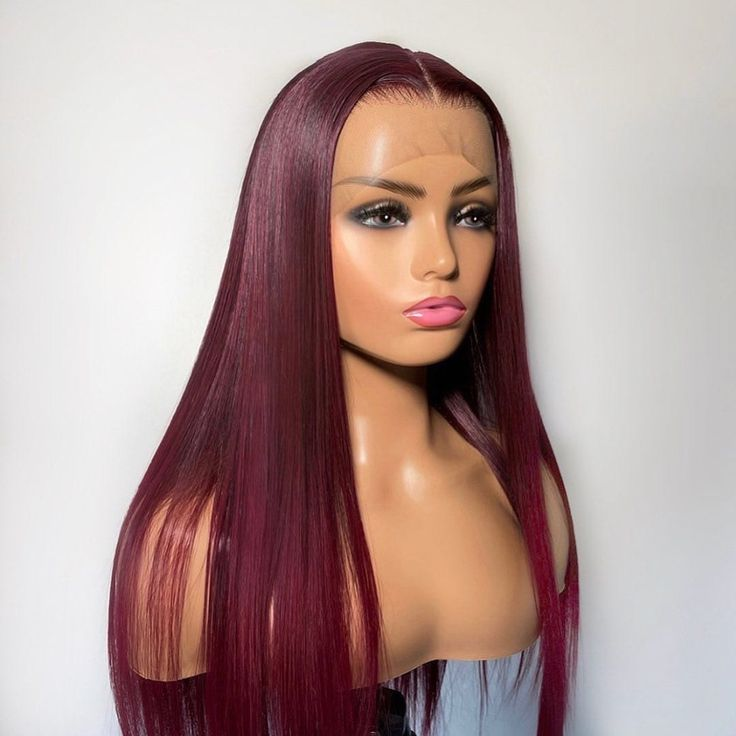ALIGLOSSY 13x4 Lace Frontal Wig 30 32 34 Inch Straight Human Hair Wig 180 Density 99J Highlight Honey Blonde