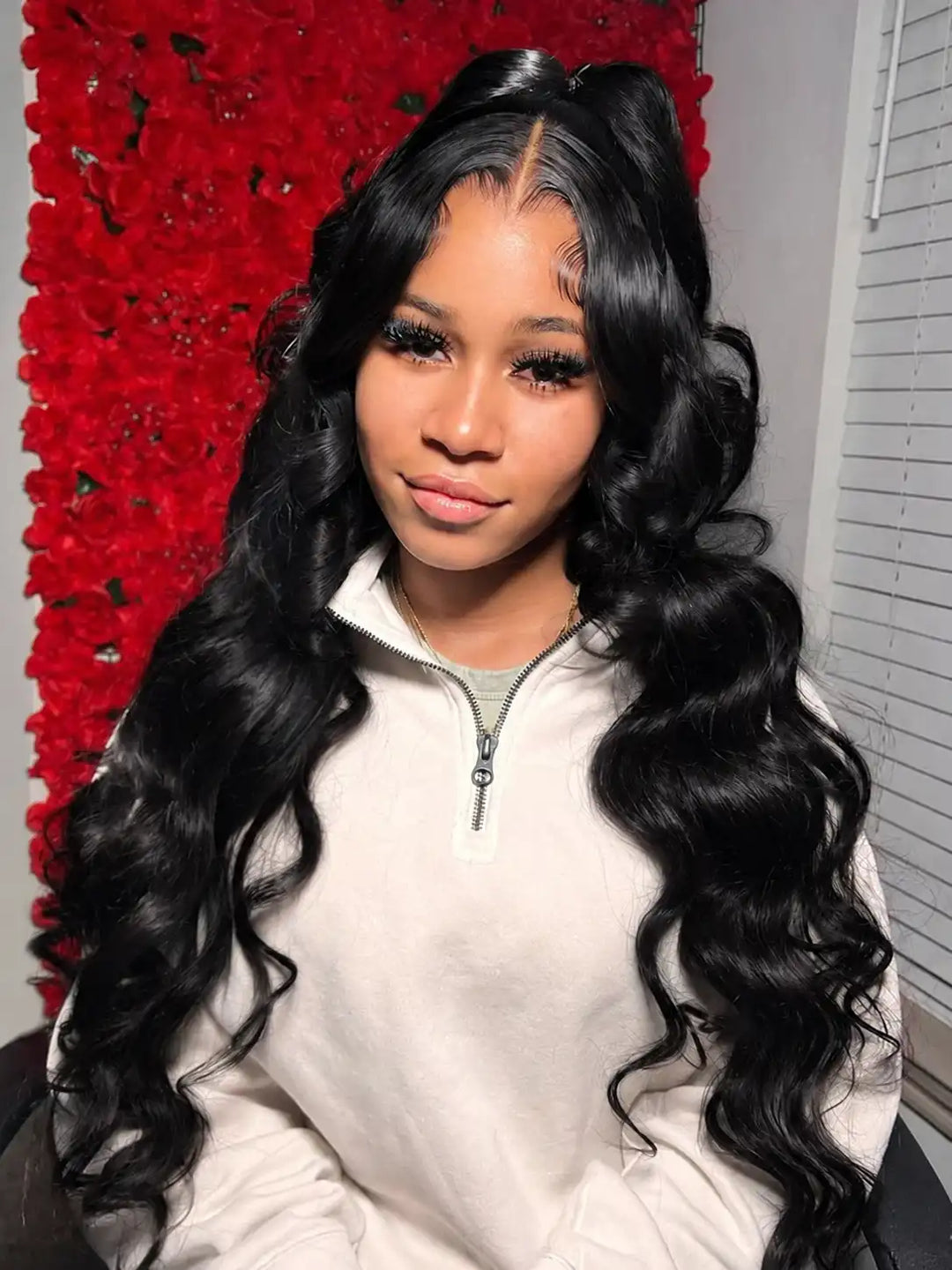 Pre-styled Half Up Half Down Ponytail 13x4 13x6 HD Lace Frontal Body Wave Human Hair Wigs