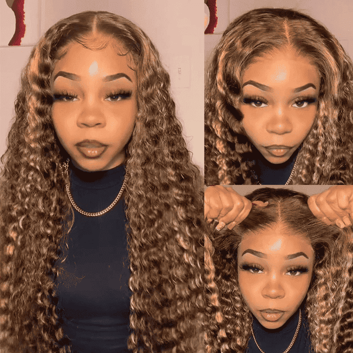 Ready to wear Highlight human hair wig, 180 density, beginner friendly glueless style