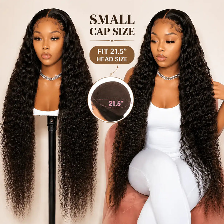 Small Head Friendly 21.5 Inch 13x4 Lace Front Human Hair Wig with Thick Full Density