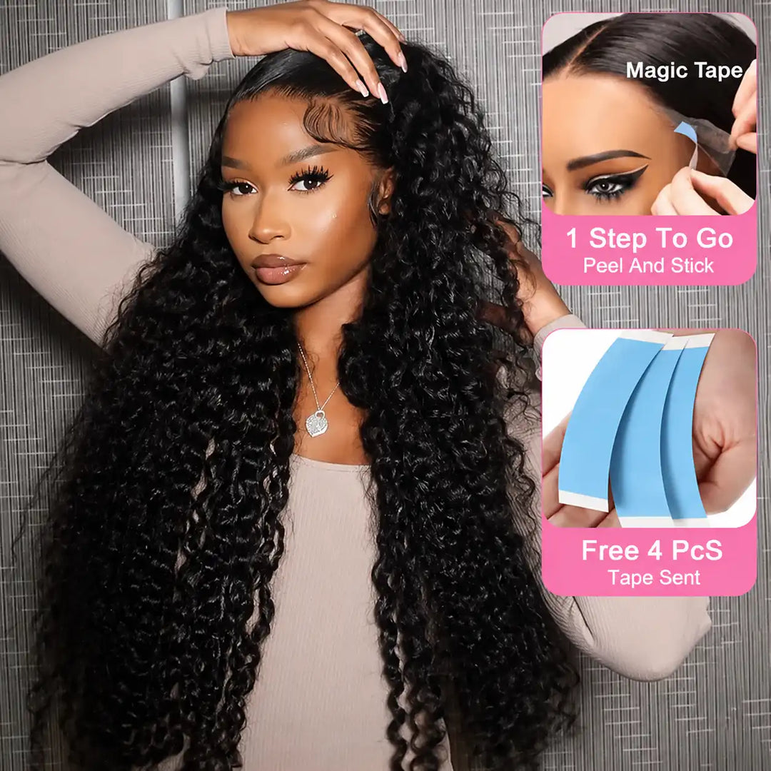 Soft Texture Ready To Go GLUELESS WATER WAVE LACE FRONT WIG