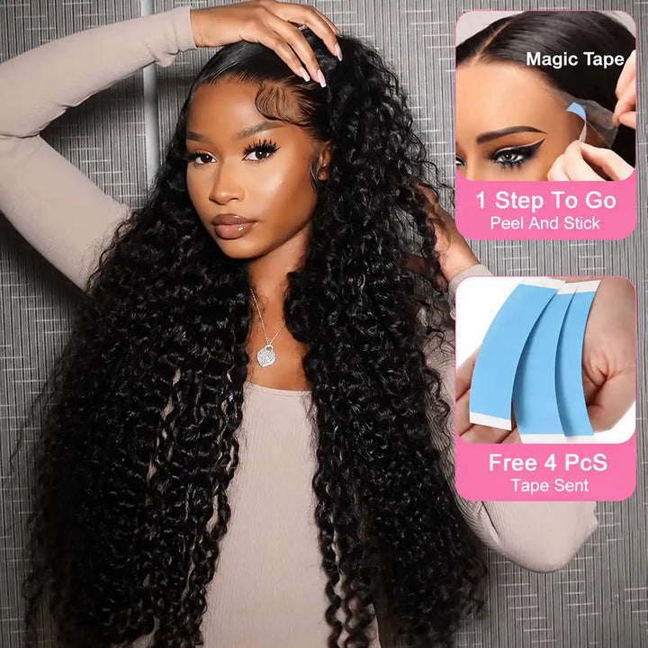 Soft Texture Ready To Go GLUELESS WATER WAVE LACE FRONT WIG