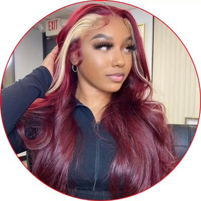 TRENDY COLOR HUMAN HAIR WIGS