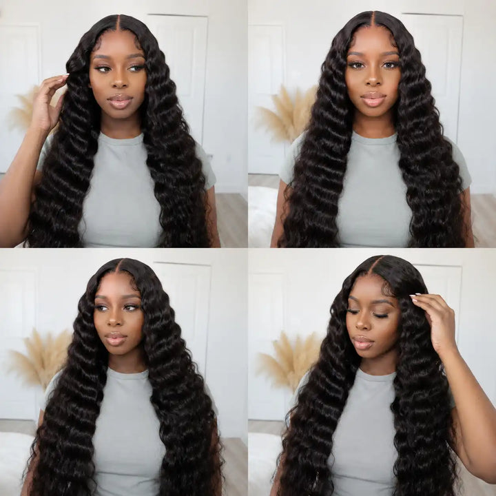 Wear & Go Glueless Loose Deep Wave Human Hair Wig 4x4 5x5 HD Lace Closure Pre Cut 13