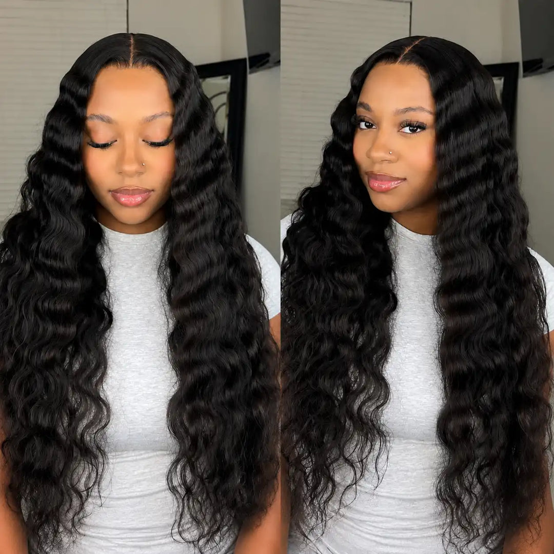 Wear & Go Glueless Loose Deep Wave Human Hair Wig 4x4 5x5 HD Lace Closure Pre Cut 8