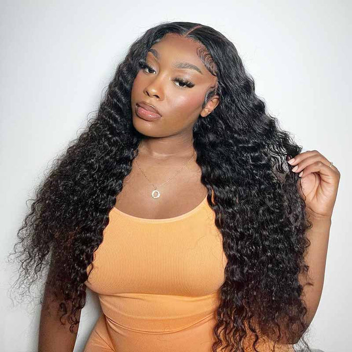 Wear and go Deep Wave wig, Bye Bye Knots, beginner friendly 4x4 5x5 HD lace