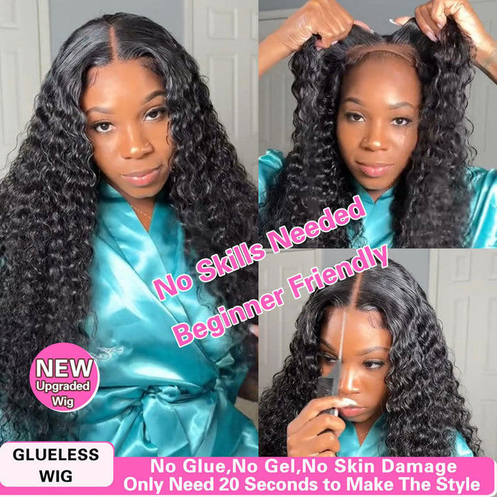 Wear and go Water Wave wig, beginner friendly 4x4 5x5 HD lace closure