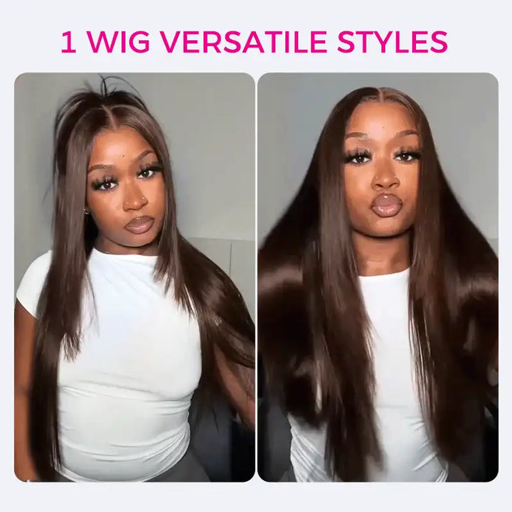 glueless brown lace front wigs human hair pre plucked